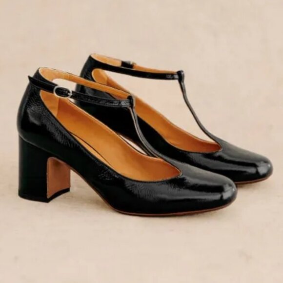 Sezane Black Mary Janes in Size 11 - Picture 1 of 7